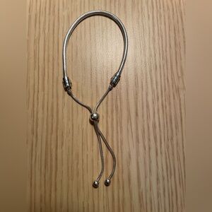 Pandora Sterling Silver Snake Chain Slider Bracelet